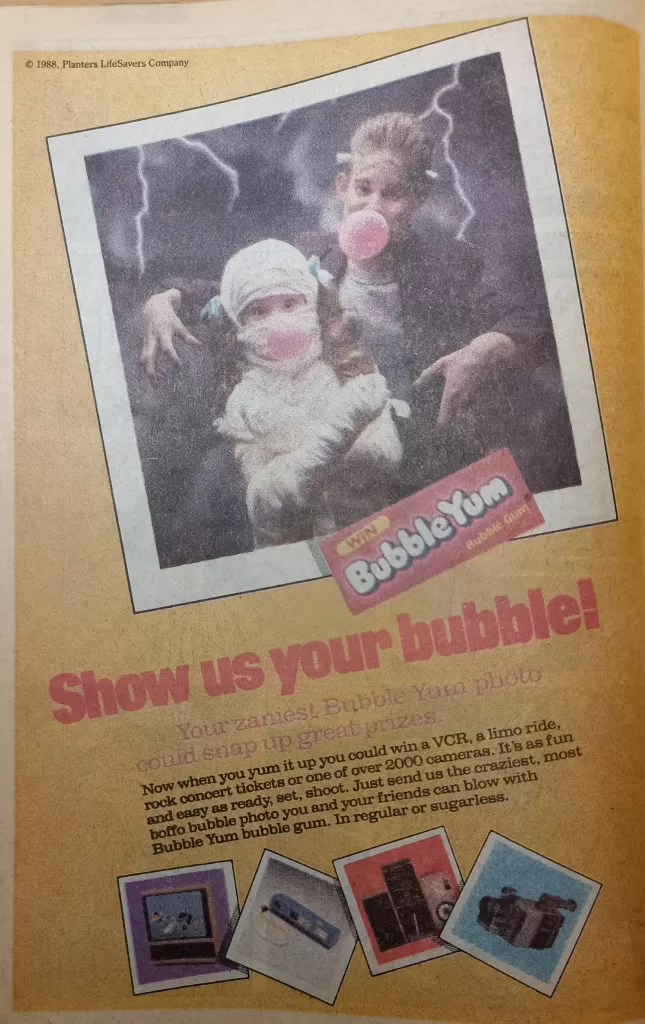 Bubble Yum, 1988
