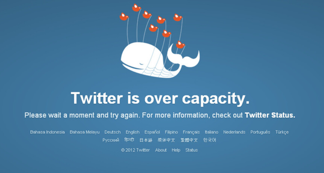 Twitter fail whale