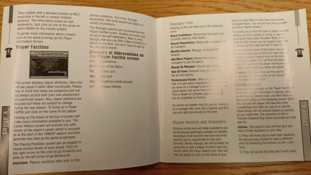 Championship Manager 2 manual