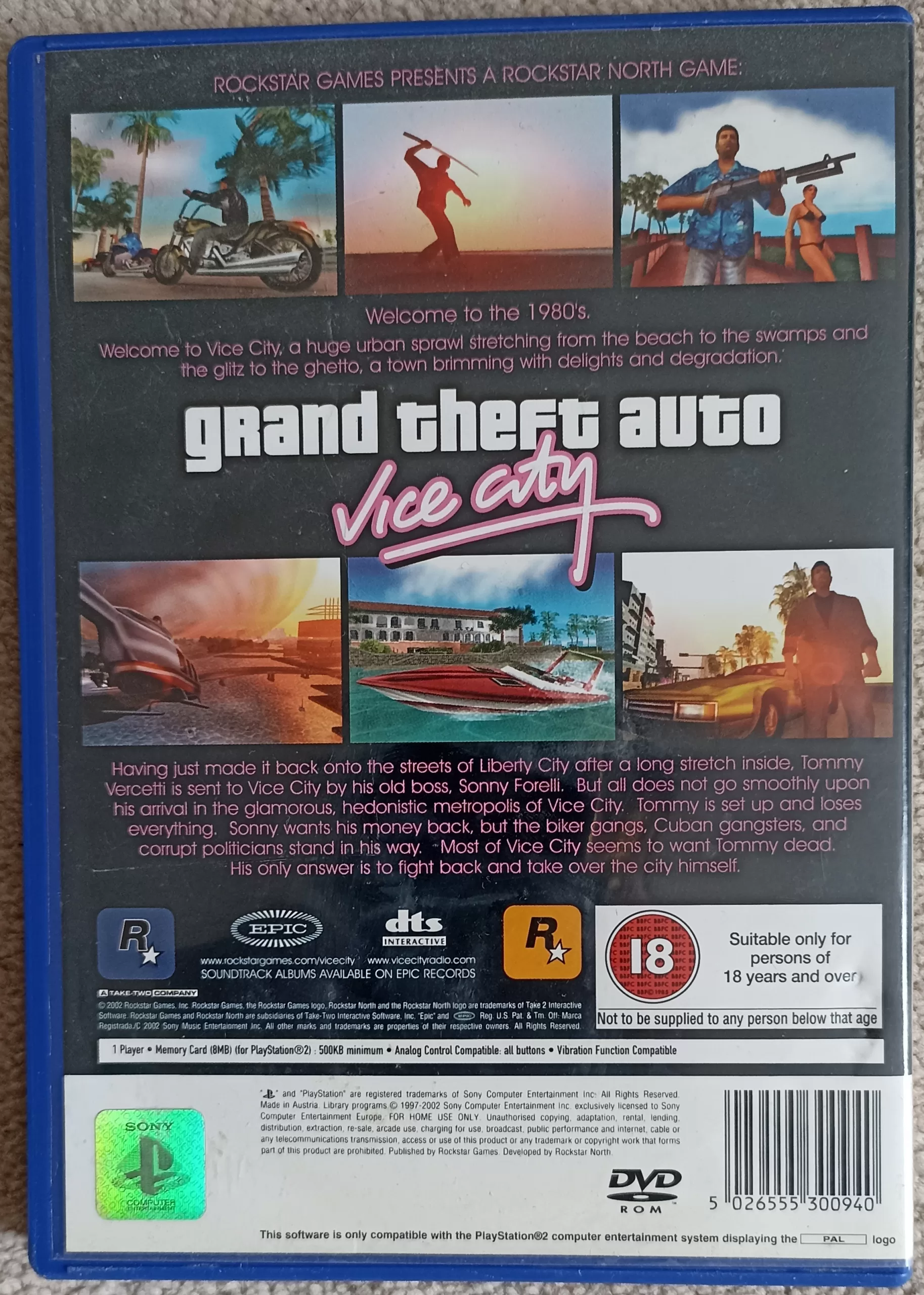 Grand Theft Auto: Vice City for PlayStation 2