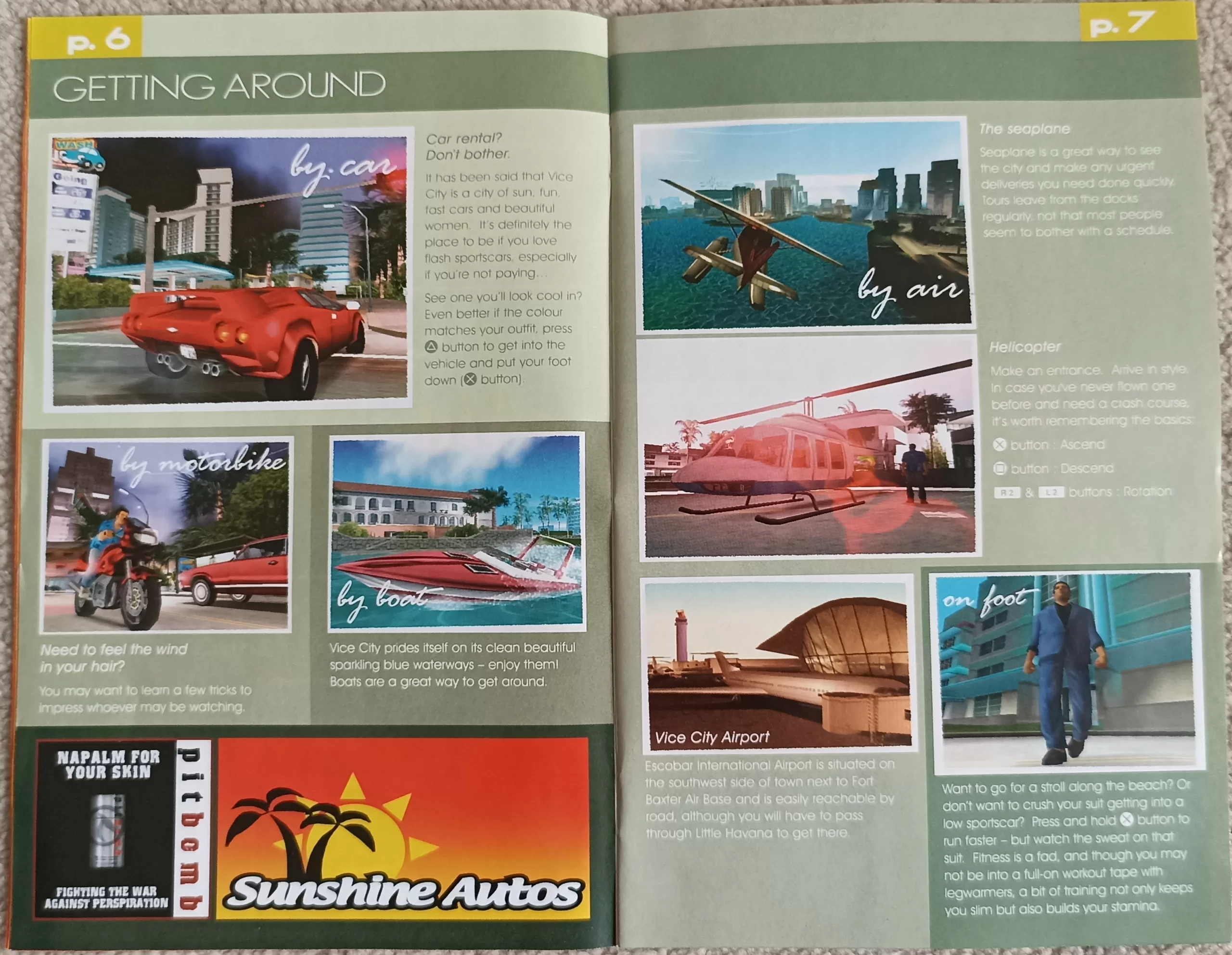 Grand Theft Auto: Vice City, instruction booklet