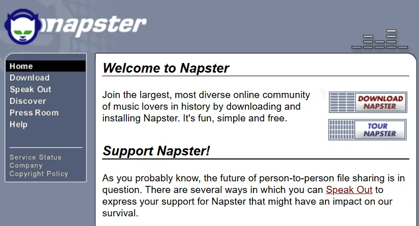 Napster in 2000