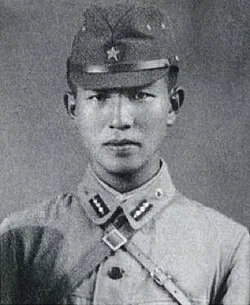 Hiroo Onoda as a young officer